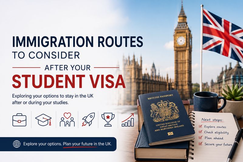 Cover image for 6 immigration routes to consider after your Student visa